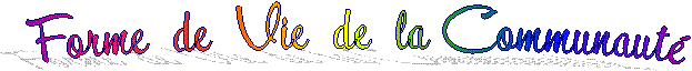Forme  de  Vie  de  la Communaut